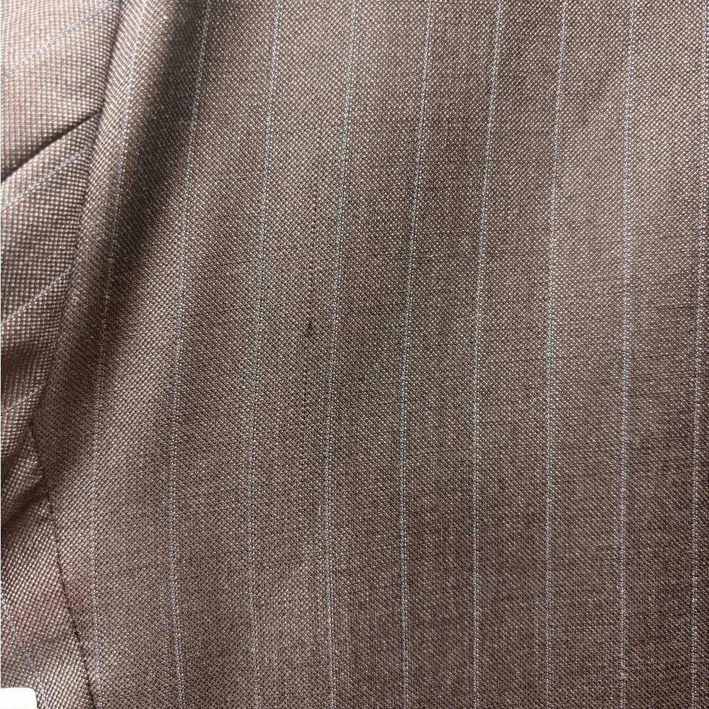 Joseph & Feiss 44R Black Blue Pinstripe Wool Suit Blazer